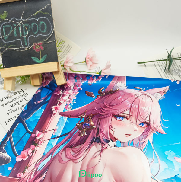 Spersonalizowany plakat anime ze szczegółową grafiką postaci