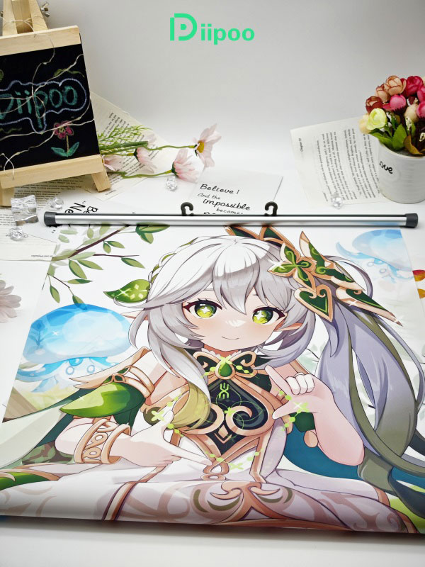 Torchic Wall Scroll Impression Anime Filles Couleur 3D manga home decor wall scroll posters for decorative-50 * 70CM