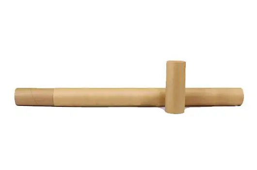 Image of a sturdy, thick paper tube used for protective packaging of wall scrolls.
