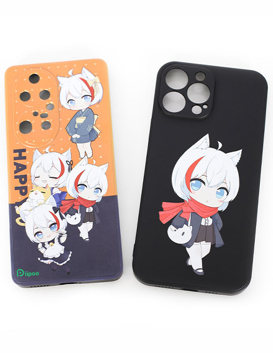 Przykład etui na telefon z anime Diipoo z grafiką postaci