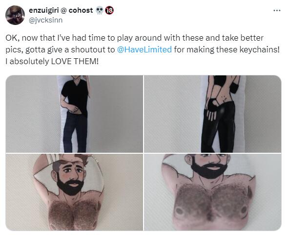 Diipoo custom pillow keychain example 2