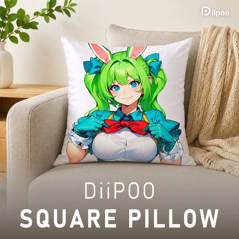 Diipoo custom anime and photo square pillow cover